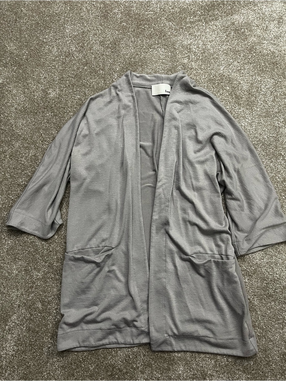 Aritzia Wilfred Free Open-Front Robe Cardigan